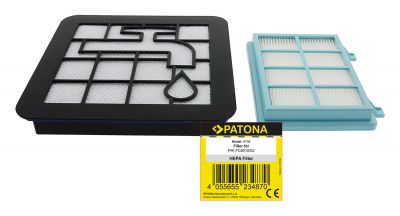PATONA Filter Set FC8010/02 3-piece for Philips Powerpro Compact Active Vacuum Cleaner — Patona