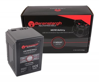 Батарея Berenstargh MICRO V145 V-mount и 142 Вт·ч для Sony DSR 600P 650P 652P HDW 800P PDW 850 BP-150W R — Patona