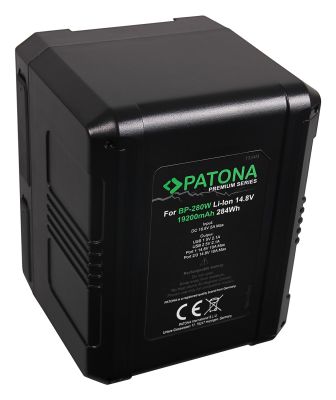 PATONA Premium Battery V-mount 284Wh f. Sony BP280W DSR 250P 600P 650P 650P 652P — Patona