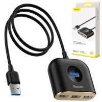 USB 3.0 HUB Baseus CAHUB-AY01 (4 porti-USB3.0*1+USB2.0*3), 5Gbps,1m cable ― DELTAMOBILE