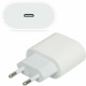 Stravas adapteris Apple MHJE3ZM/A (20W, USB-C) oriģinālais - Apple iPAD, iPhone (bulk, bez iepakojuma)
