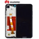 Huawei P20 Lite LCD modulis (Skārienjūtīgais panelis + LCD + rāmis) - melns 