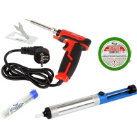 Soldering set L (40W, soldering iron, flux, tin)  (1) ― DELTAMOBILE