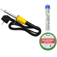 Soldering set L (40W, soldering iron, flux, tin)  ― DELTAMOBILE