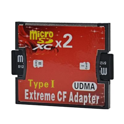 microSD card to CF card adapter (2xmicroSD, wifiSD, UDMA6, SD3.0) ― DELTAMOBILE