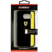 BookCase  FERRARI BackCase Samsung S6 G920 Black/Yellow (FEBKSHCS6BKY) ― DELTAMOBILE