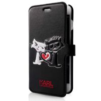 Case KARL LAGERFELD BookCase Iphone 7 Black (KLFLBKP7CL1BK) ― DELTAMOBILE