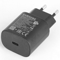 Travel charger Samsung EP-TA800EP (USB-C, fast charger, 25W, PD 3.0) original black ― DELTAMOBILE