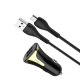 USB auto lādētājs HOCO Z31 (USB + kabelis USB-C) - QC3.0, Quick charger  