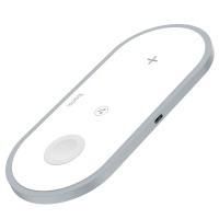 Беспроводная зарядка 3in1 (для телефонов, iWatch, AirPOD) HOCO CW24 ― DELTAMOBILE