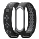 Xiaomi Mi Band 3/4 silicon strap (black grey) 