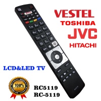 Remote control for RC5119 Vestel,Telefunken,JVC,Hitachi,Toshiba,Orion,Sharp  ― DELTAMOBILE