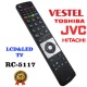 Tālvadības pults (analogs) RC5117 Vestel,Telefunken,JVC,Hitachi,Toshiba,Orion,Sharp