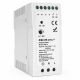 Qoltec DIN dzelzceļa barošanas avots | 40W | 12V | 3.33A | Balts | Slim