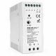 Qoltec DIN dzelzceļa barošanas avots | 40W | 24V | 1.67A | Balts | Slim