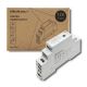 Qoltec DIN dzelzceļa barošanas avots | 15W | 12V | 1.25A | Pelēks