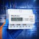 Qoltec trīsfāzu elektroniskais skaitītājs | enerģijas patēriņa mērītājs DIN dzelzceļam | 400V | 100A | LCD | LED | 7P