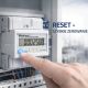 Qoltec trīsfāzu elektroniskais skaitītājs ar atiestatīšanu | DIN sliežu enerģijas patēriņa mērītājs | 400V | 100A | LCD | LED | 4P