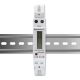 Qoltec vienfāzes elektroniskais skaitītājs | DIN sliežu enerģijas patēriņa mērītājs | 230V | 30A | LCD | 1P