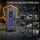 Qoltec trīsfāzu AVR MULTIPROTECTION sprieguma stabilizators | 10kVA | Precizitāte ± 3% | 3 fāžu servomotors | LCD | Ekspertu līnija