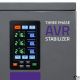 Qoltec Трёхфазный стабилизатор напряжения AVR MULTIPROTECTION | 30kVA | Точность ± 3% | 3-фазный сервомотор | LCD | Экспертная линия