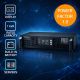 Qoltec Бесперебойный блок питания ИБП для RACK | 1kVA | 1000W | Коэффициент мощности 1.0 | LCD | EPO | USB | Онлайн