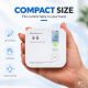 Qoltec Certified wireless Carbon monoxide (CO) sensor with battery | sensor service life 10 years | alarm 85dB | LED
