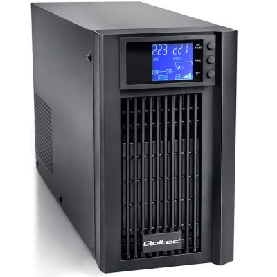 Аварийный блок питания Qoltec Pure Sine Wave ИБП | 2kVA | 1600W | AVR | LCD