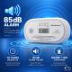 Qoltec Certified Wireless Carbon Monoxide (CO) Detector | CO detector | 10-year sensor life | 85dB alarm | LCD | LEDs