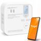 Qoltec Certified wireless Carbon monoxide (CO) sensor with battery | CO detector | TUYA | Wi-Fi | sensor service life 10-years | 85dB alarm | LED