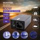 Qoltec MS viļņu sprieguma pārveidotājs | 12V līdz 230V | 300/600W | USB | Saderīgs ar LiFePO4, GEL un AGM baterijām