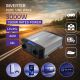 Инвертор Qoltec Pure Sine Wave | 12V до 230V | 1500/3000W | LCD | USB | USC-C | Совместим с LiFePO4 GEL AGM