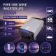 Qoltec Pure Sine Wave invertors| 12V līdz 230V | 3000/6000W | UPS APVEDCEĻŠ | USB | Saderīgs ar LiFePO4 GEL AGM