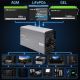 Инвертор Qoltec Pure Sine Wave с ИБП | 12V до 230V | 4000/8000W | USB | Совместим с LiFePO4 GEL AGM