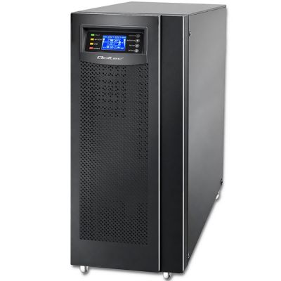 Qoltec nepārtrauktās barošanas avots UPS tiešsaistē | Tīrs sinusa vilnis | 10kVA | 8kW | LCD | USB