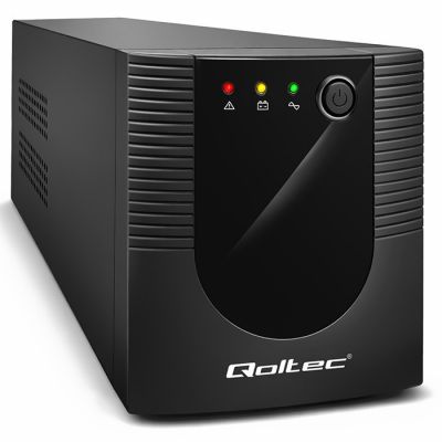 Qoltec nepārtrauktas barošanas avots UPS Line Interaktīva | Monolīts | 1200VA | 720W