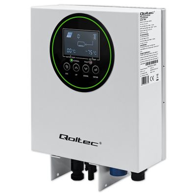 Солнечный инвертор Qoltec для водонагревателя ECO Solar Boost | MPPT | БАЙПАС | LCD | 3 кВт/4 кВт | Wi-Fi