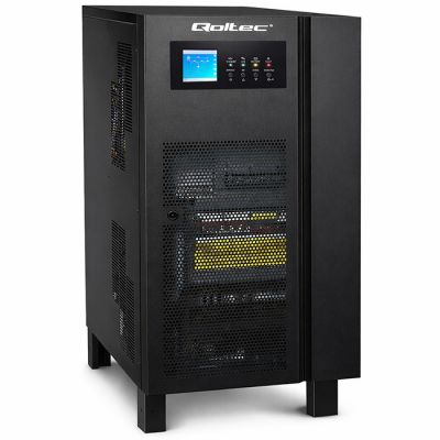 Бесперебойный блок питания Qoltec ИБП 3-фазный | 15 кВа | 12 кВт | ЖК-дисплей