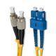 Qoltec Patchcord с оптоволоконным подключением SC/UPC - FC/UPC | Одномодовый | 9/125 | G652D | Дуплекс | 3м