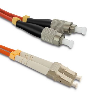 Qoltec Patchcord оптоволоконный кабель LC/UPC - FC/UPC | Мультимод | 50/125 | OM2 | Дуплекс | 5м