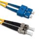 Qoltec Patchcord оптоволоконный кабель SC/UPC - ST/UPC | Одномодовый | 9/125 | G652D | Дуплекс | 2м