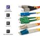 Qoltec Patchcord optiskā šķiedra SC/UPC - ST/UPC | Vienrežīms | 9/125 | G652D | Duplekss | 2m