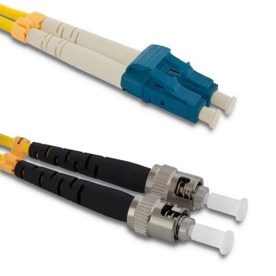 Qoltec Patchcord оптоволоконная система LC/UPC - ST/UPC | Однорежимный | 9/125 | G652D | Дуплекс | 5м