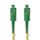 Qoltec Patchcord optiskā šķiedra SC/APC - SC/APC | Vienrežīms | 9/125 | G652D | Simplex | 0,5m