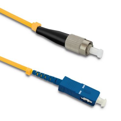 Qoltec Patchcord оптоволоконная система FC/UPC - SC/UPC | Однорежимный | 9/125 | G652D | Симплекс | 1м