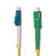 Qoltec Patchcord оптоволоконная система LC/UPC - SC/APC | Одномодовый | 9/125 | G652D | Симплекс | 1м