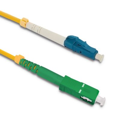 Патчкорд с оптоволоконным подключением LC/UPC - SC/APC | Одномодовый | 9/125 | G652D | Симплекс | 5м