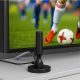 Qoltec iekštelpu DVB-T2 TV antena ar magnētisko pamatni | 3m kabelis