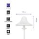Qoltec Wi-Fi 2.4/2.5GHz omnidirectional antenna | 5dBi | Indoor