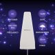 Qoltec 4G LTE DUBULTĀ antena | 14dBi | Visvirziena antena | Āra